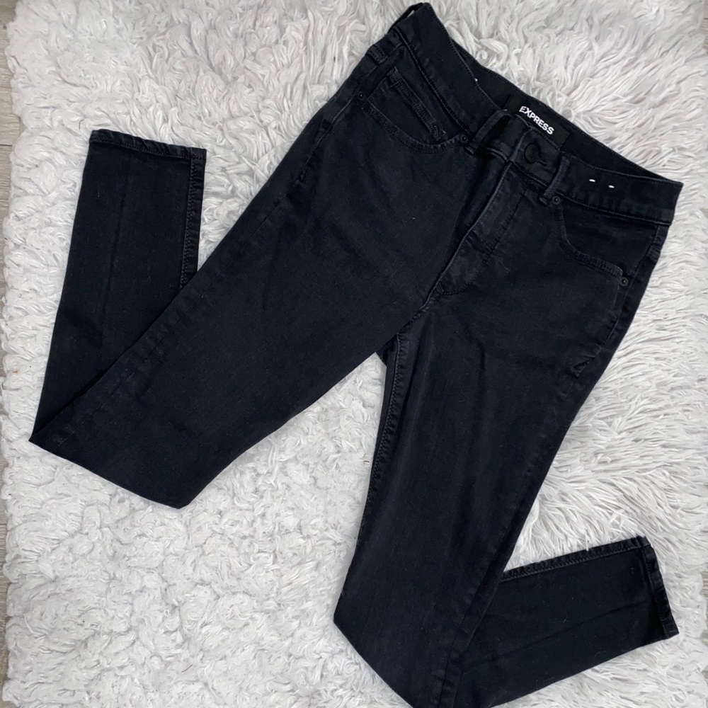 Express Black Skinny Jeans